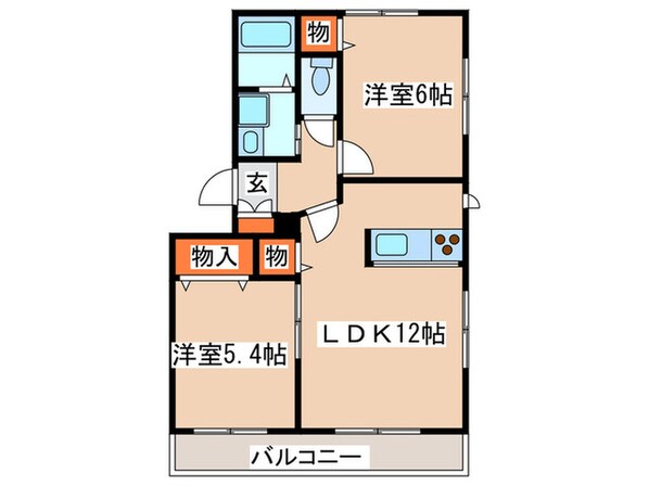 アマポ－ラ西生田の物件間取画像